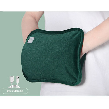 USB Επαναφορτιζόμενη τσάντα ζεστού νερού Θερμότερη τσάντα χειρός Ρυθμιζόμενη θερμοκρασία γραφενίου Θερμότητα χειμώνα Ζεστό φορητό γάντια μαξιλαράκι θέρμανσης