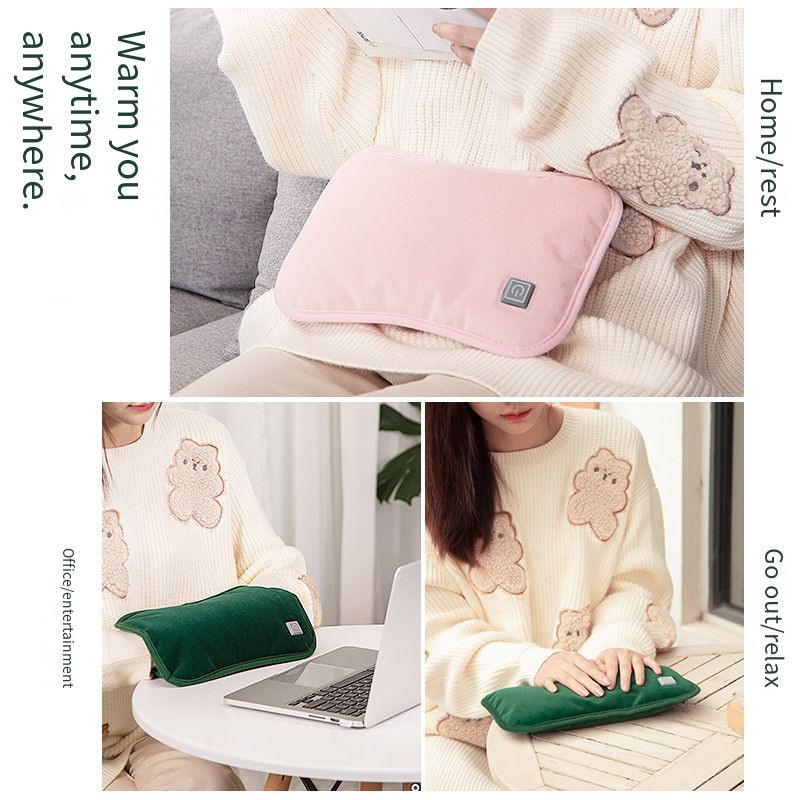 USB акумулаторна чанта за топла вода, нагревател за ръце, регулируема температура, графенова топлина, зимни топли преносими ръкавици, подложка, нагревателна чанта