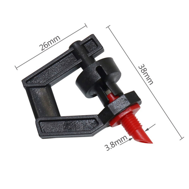 100 бр. Refract G тип Въртяща се дюза 360-градусова рефракция Напоителни пръскачки Напояване на градината Напръскани фитинги