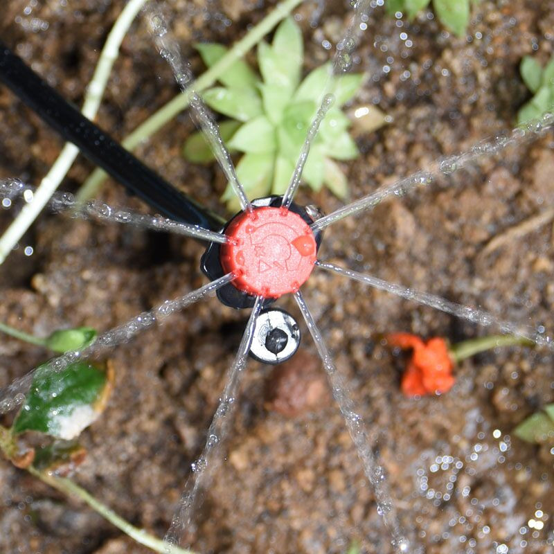 1/4" вертикален държач за градински маркуч 4/7 скоба за маркуч Пластмасов държач за фиксирани стебла Аксесоари за система за капково напояване 10 бр.