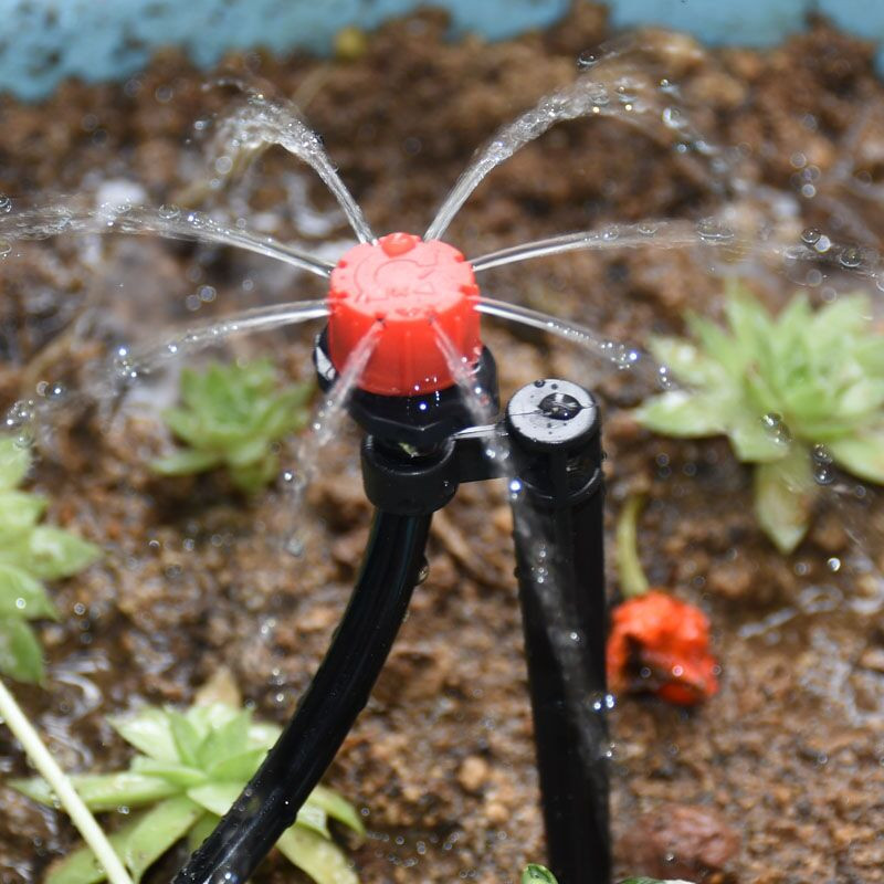 1/4" вертикален държач за градински маркуч 4/7 скоба за маркуч Пластмасов държач за фиксирани стебла Аксесоари за система за капково напояване 10 бр.