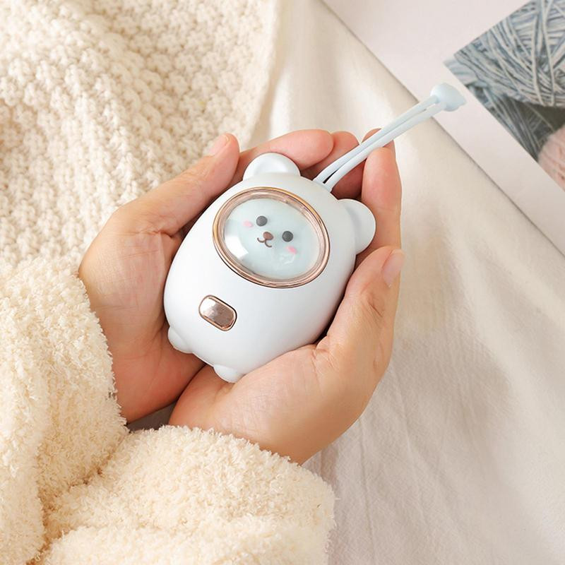 Акумулаторна нагревател за ръце 2400mAh USB акумулаторна нагревател за ръце Бързо загряваща RGB светлина Нагревателна подложка за къмпинг Пазаруване Офис