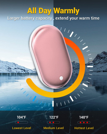 5200mAh Електрически нагревател за ръце USB акумулаторна зимна мобилна зарядна банка Мини електрически нагревател Топли инструменти за зимно отопление