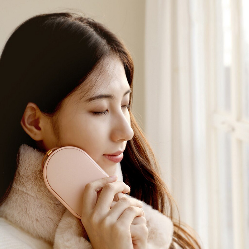 Нагревател за ръце Power Bank Електрически преносим 2 в 1 Type-C USB акумулаторен 5000mAh нагревател за ръце за телефон Коледен подарък Приятели