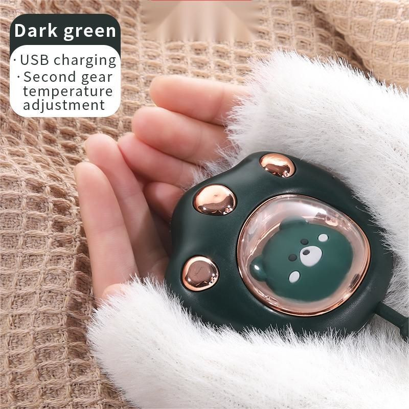 Мини сладък котешки нокът с форма на нагревател за ръце, USB акумулаторен електрически нагревател за ръце за зимата, пътуване на открито, туризъм, използване на захранваща банка