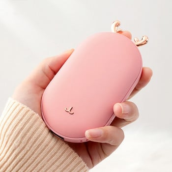 Hand Warmer Power Bank 5200/10000mAh USB Rechargeable 2022 New Astronaut Handwarmer Portable Charging Treasure Коледни подаръци