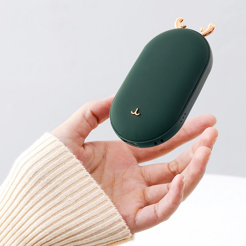 Hand Warmer Power Bank 5200/10000mAh USB Rechargeable 2022 New Astronaut Handwarmer Portable Charging Treasure Коледни подаръци