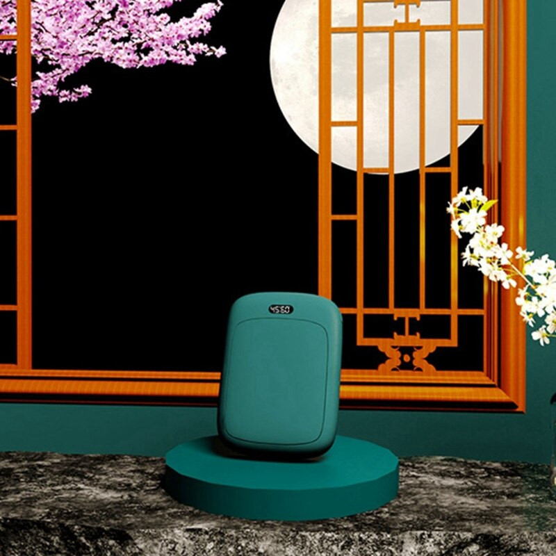 2X акумулаторни нагреватели за ръце, преносим USB електрически нагревател за ръце, джобен нагревател за многократна употреба Power Bank за открито, черен