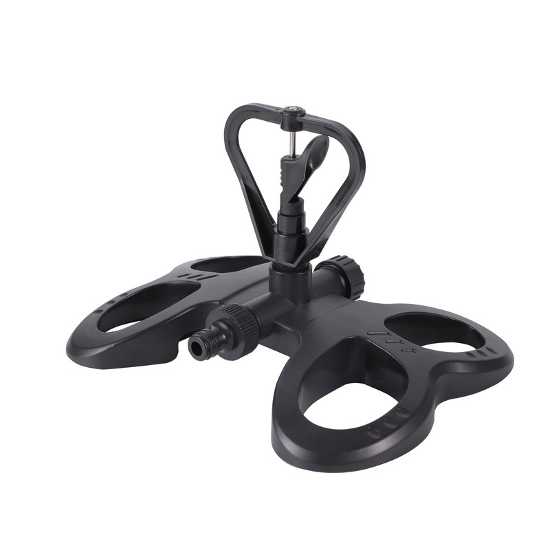 Регулируем на 360 градуса въртящ се спринклер с 3 рамена, автоматичен напоителен спринклер за градински селскостопански аксесоари за напояване