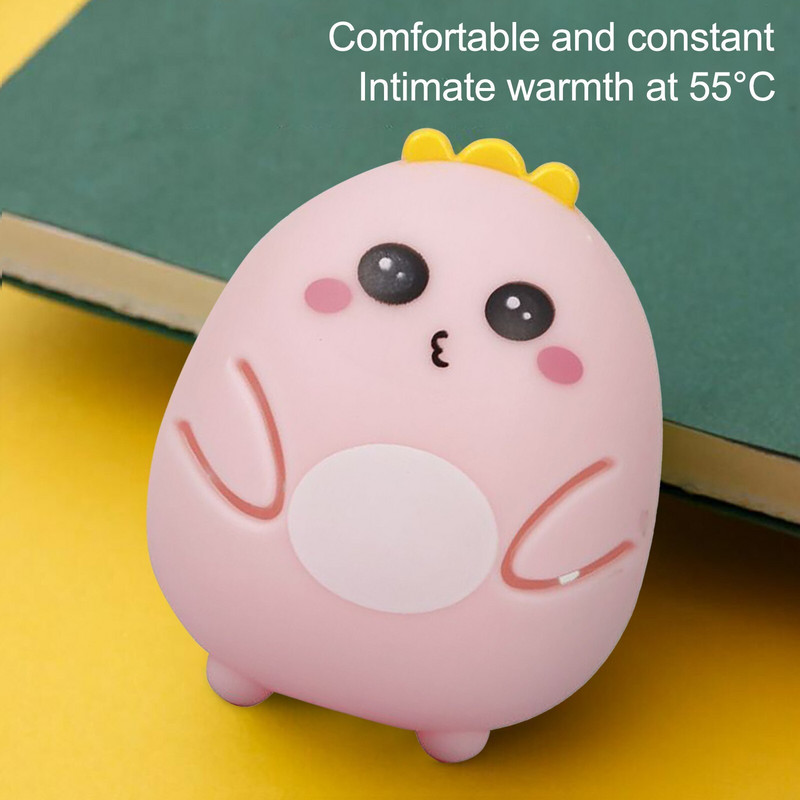 Зимен преносим самонагряващ се нагревател за ръце Мини динозавър яйце със сменяема сърцевина нагревател за ръце Удобен затоплящ топъл бебешки нагревател Детски подарък