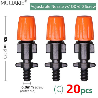 1/4`` 3/8`` Nozzle Drippers Garden Watering Sprayer Misting Ψεκαστήρες ψεκασμού Ψεκαστήρες στάγδην Σύστημα άρδευσης Εφαρμογή με συνδετήρες
