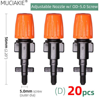 1/4`` 3/8`` Nozzle Drippers Garden Watering Sprayer Misting Ψεκαστήρες ψεκασμού Ψεκαστήρες στάγδην Σύστημα άρδευσης Εφαρμογή με συνδετήρες