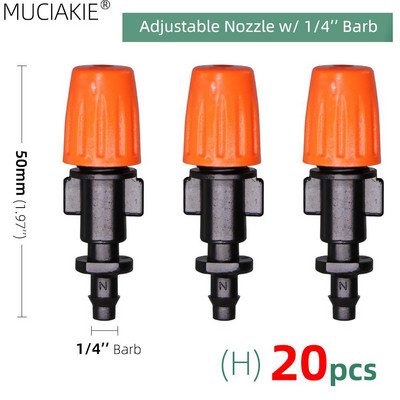 1/4`` 3/8`` Nozzle Drippers Garden Watering Sprayer Misting Ψεκαστήρες ψεκασμού Ψεκαστήρες στάγδην Σύστημα άρδευσης Εφαρμογή με συνδετήρες