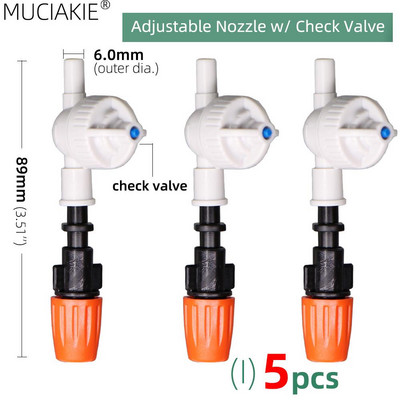 1/4`` 3/8`` Nozzle Drippers Garden Watering Sprayer Misting Ψεκαστήρες ψεκασμού Ψεκαστήρες στάγδην Σύστημα άρδευσης Εφαρμογή με συνδετήρες