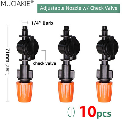1/4`` 3/8`` Nozzle Drippers Garden Watering Sprayer Misting Ψεκαστήρες ψεκασμού Ψεκαστήρες στάγδην Σύστημα άρδευσης Εφαρμογή με συνδετήρες