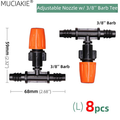 1/4`` 3/8`` Nozzle Drippers Garden Watering Sprayer Misting Ψεκαστήρες ψεκασμού Ψεκαστήρες στάγδην Σύστημα άρδευσης Εφαρμογή με συνδετήρες