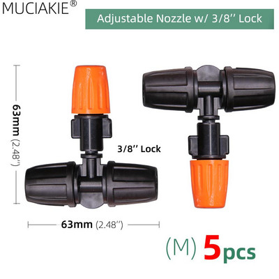 1/4`` 3/8`` Nozzle Drippers Garden Watering Sprayer Misting Ψεκαστήρες ψεκασμού Ψεκαστήρες στάγδην Σύστημα άρδευσης Εφαρμογή με συνδετήρες