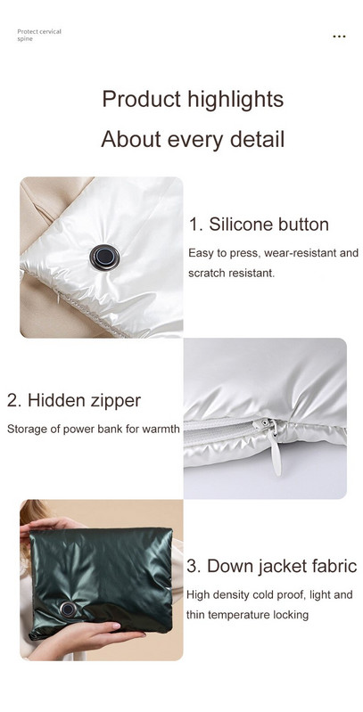 2023 USB акумулаторна грейка за ръце Регулируема температура Гореща чанта Графенова топлина Топла подложка Преносима подложка за ръкавици Електрическа грейка за ръце