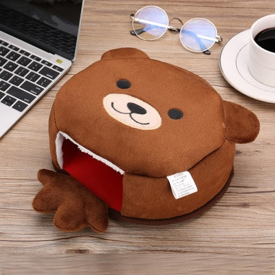 По-топла подложка за мишка за ръце зимна топла анимационна шарка alfonbrilla raton ordenador