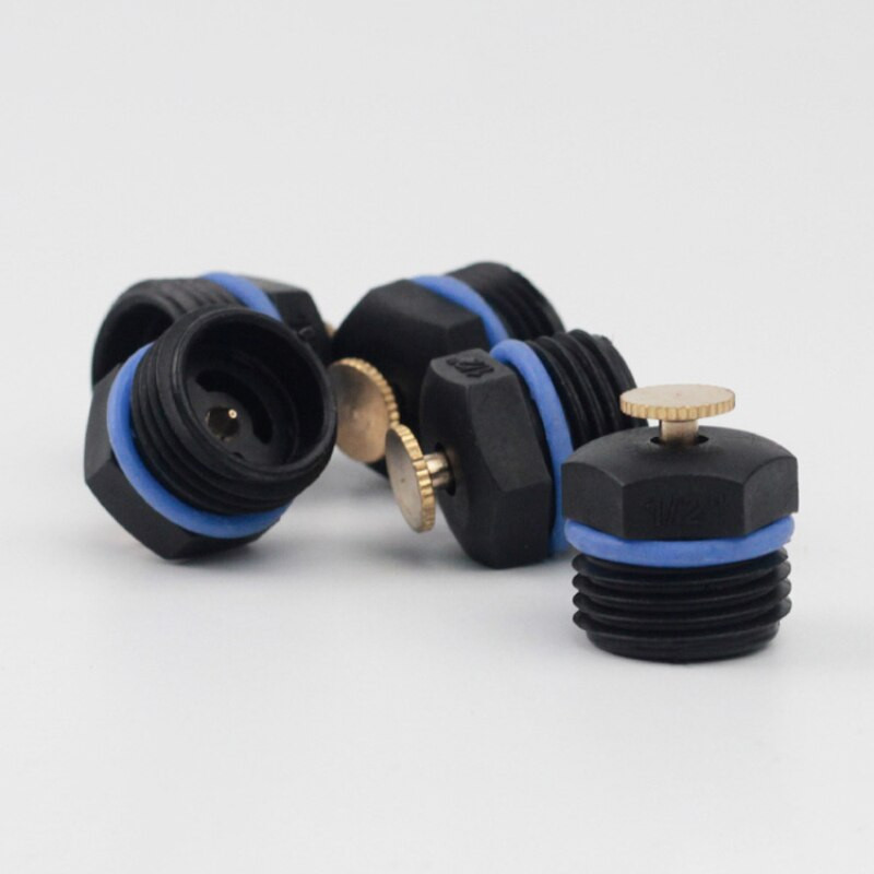 10Pcs DN15 Градински спринклери с резба Регулируема пулверизираща дюза Пластмасови градински спринклерни глави за поливане на трева с ниско налягане