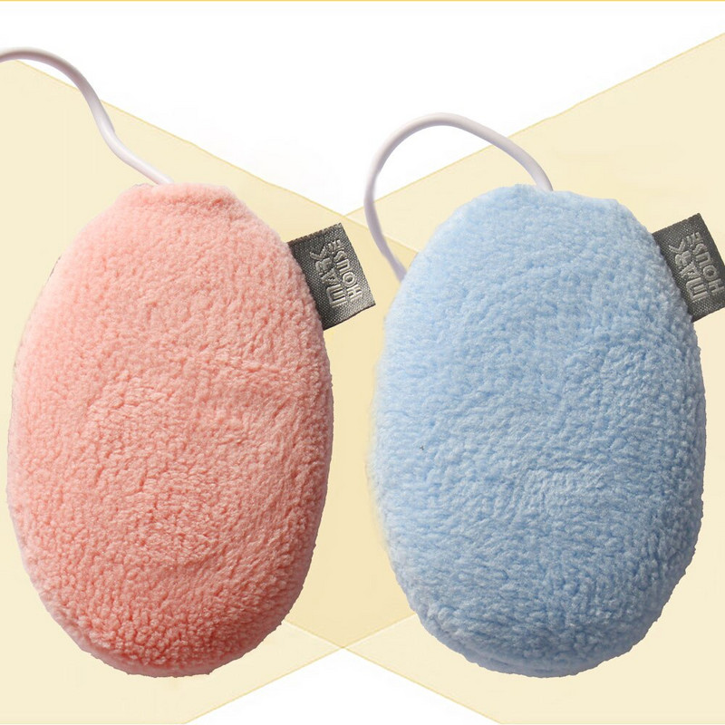 Silikagel plišani USB grijač za ruke, džepni mini grijač, prijenosni dvostrani dvostrani grijač za ruke za višekratnu upotrebu