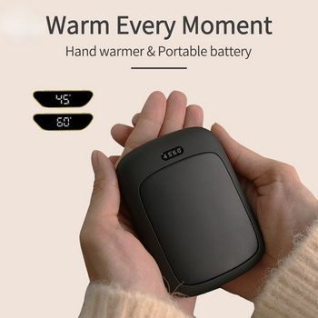 Xiaomi Акумулаторна зимна преносима мини USB нагревател за ръце Джобен мобилен захранващ нагревател за ръце 4000mAh Двустранно бързо загряване