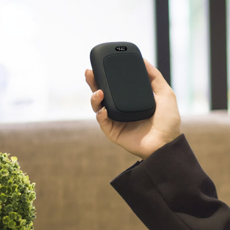 Xiaomi Акумулаторна зимна преносима мини USB нагревател за ръце Джобен мобилен захранващ нагревател за ръце 4000mAh Двустранно бързо загряване