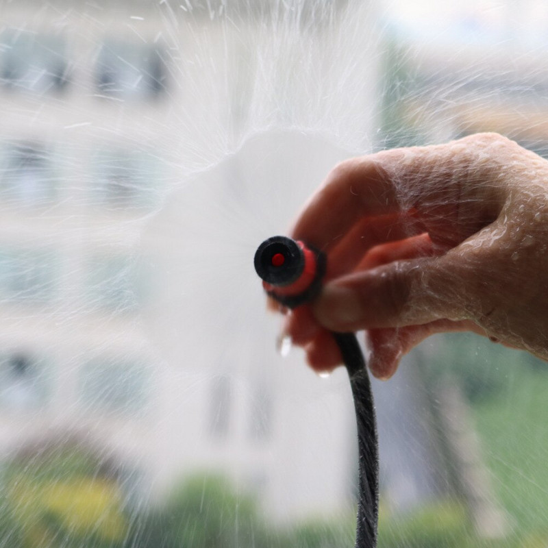 20 бр. Регулируемо разпръскване на 360 градуса Yongquan спринклери Градинско напояване Селскостопански пръскачки Дюзи 4/7 мм маркуч Интерфейс