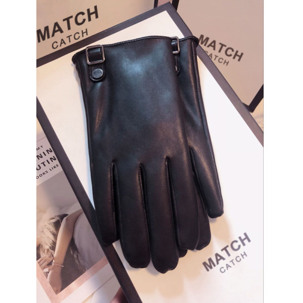 Елегантни мъжки ръкавици от еко кожа