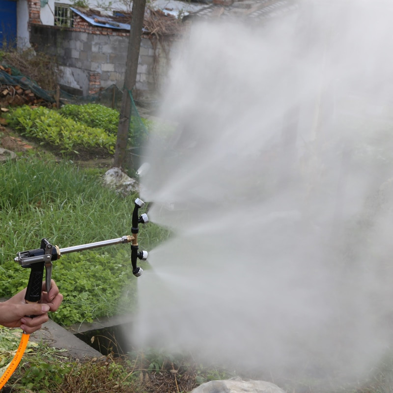 NuoNuoWell Градински пистолет за пръскане под високо налягане Плодово дърво Овощна градина Пръскачка за пестициди Ветрилообразна селскостопанска фина пулверизираща дюза