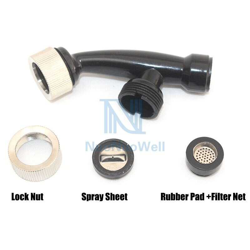 NuoNuoWell Градински пистолет за пръскане под високо налягане Плодово дърво Овощна градина Пръскачка за пестициди Ветрилообразна селскостопанска фина пулверизираща дюза