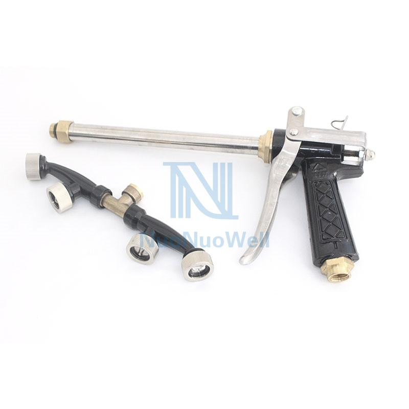 NuoNuoWell Градински пистолет за пръскане под високо налягане Плодово дърво Овощна градина Пръскачка за пестициди Ветрилообразна селскостопанска фина пулверизираща дюза