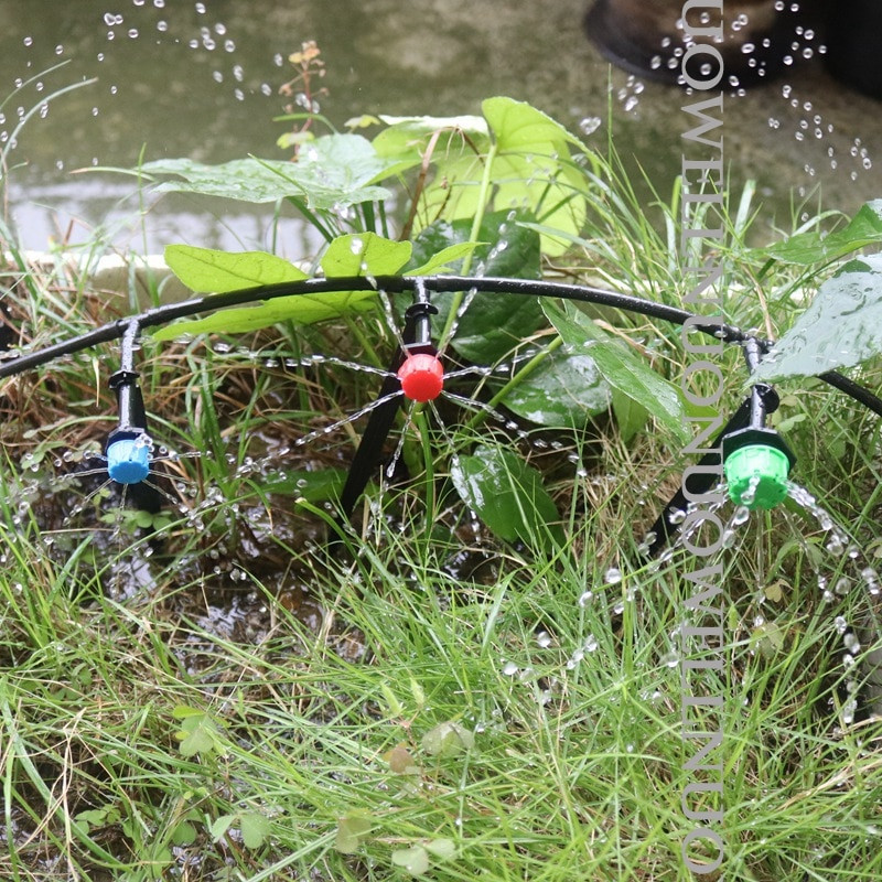 10~300 бр. Регулируем капкомер за капково напояване Gargen H-качество PP пластмаса 8 дупки Емитери против запушване Спринклер за поливане на вътрешен двор