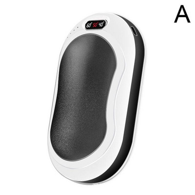 10000mAh φακός LED διπλής όψης Θέρμανση Mini Hand Warmer USB Mobile Power Bank Winter Electric Heater Υφασμάτινη τσάντα για το σπίτι
