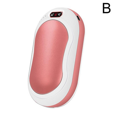 10000mAh φακός LED διπλής όψης Θέρμανση Mini Hand Warmer USB Mobile Power Bank Winter Electric Heater Υφασμάτινη τσάντα για το σπίτι