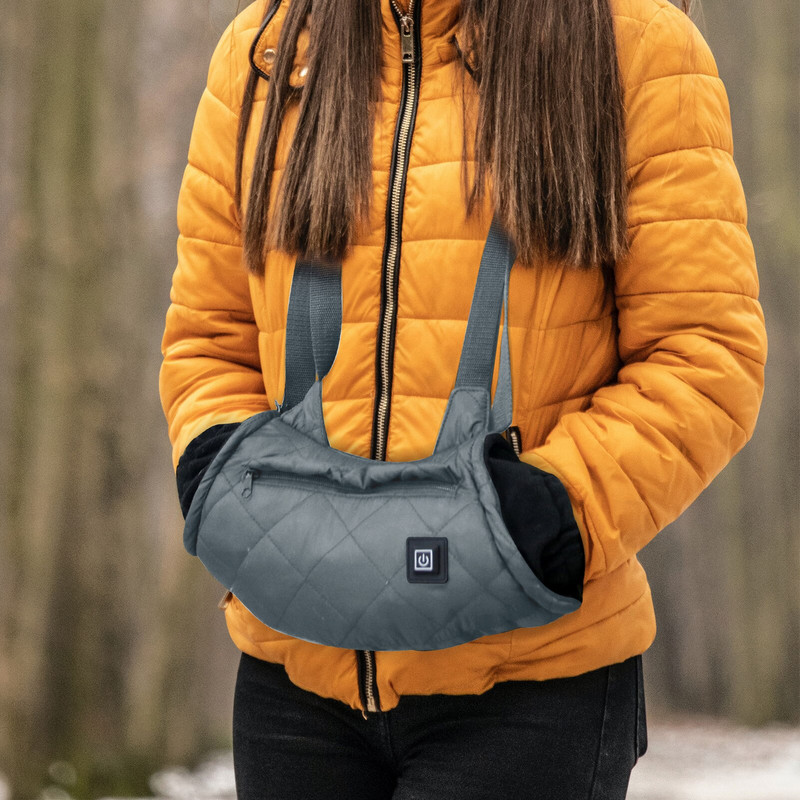 Чантичка за затопляне на ръце Чанта за затопляне на ръце със скриващ се бутон за превключване Топлинен пакет Нагрята чанта за ръце за зимен туризъм, къмпинг, голф, горещо