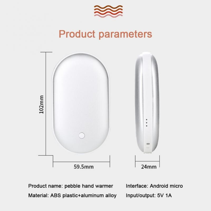 USB punjivi zimski mini grijač za ruke Jastuk za grijanje Mobilni električni ručni grijač džepni mini crtani električni grijač Rat