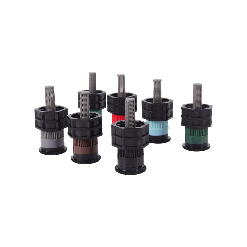 2 бр. 0~360 градуса регулируем разпръскващ спринклер Изскачащ накрайник за напояване на градински тревни площи Резервна дюза 1/2" вътрешна резба