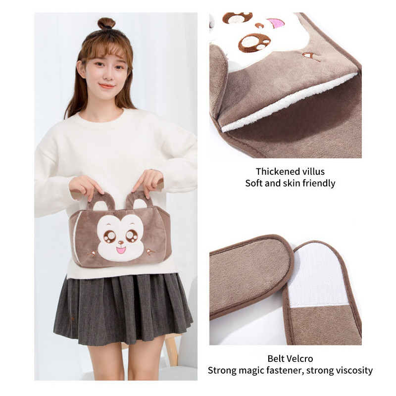 Зимна печка Нагреватели за ръце Колан за бутилка вода Нагревател за ръце Сладко животно Бутилка за гореща вода Чанта за колан Капак за гореща вода Нагревател за бутилка