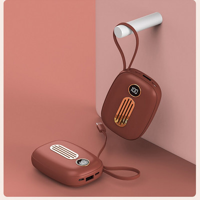Roku sildītājs Uzlādes Treasure Mini 2 In 1 Usb uzlādējams mobilais barošanas digitālais displejs, silts mazuļu uzņēmuma ikgadējās sapulces dāvana