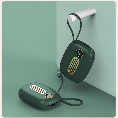 Roku sildītājs Uzlādes Treasure Mini 2 In 1 Usb uzlādējams mobilais barošanas digitālais displejs, silts mazuļu uzņēmuma ikgadējās sapulces dāvana