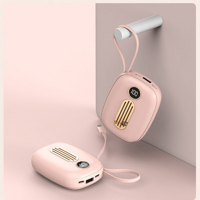 Roku sildītājs Uzlādes Treasure Mini 2 In 1 Usb uzlādējams mobilais barošanas digitālais displejs, silts mazuļu uzņēmuma ikgadējās sapulces dāvana