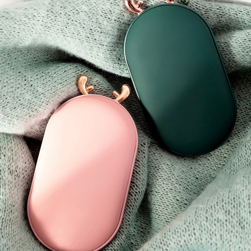 Двустранен нагревател за ръце 2 в 1 Електрически нагревател за ръце Power Bank Pocket Warmer