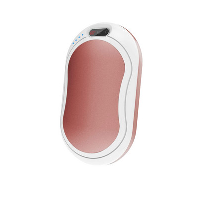 Ηλεκτρικός θερμαντήρας χεριών Power Bank 10000mah Επαναφορτιζόμενη USB Χειμερινή Θέρμανση διπλής όψης Μίνι μακράς διάρκειας ζωής Pocket Power Bank Handwar