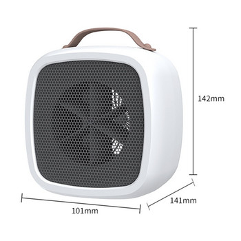 500w мини електрически нагревател вентилатор с дръжка преносим домашен настолен през зимата топъл въздух вентилатор домакински офис по-топла машина