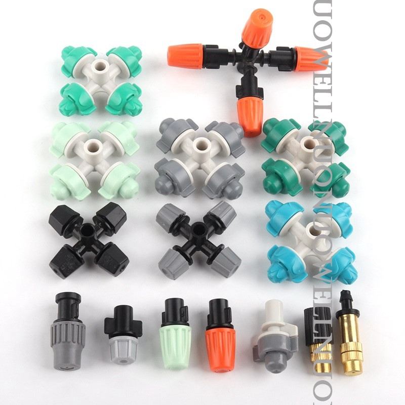 10~20 бр. Градинска напоителна дюза за замъгляване Разпръскващи спринклерни дюзи Оранжерия Поливане на тревни площи Мини спринклерни капкови излъчватели