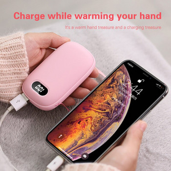 Нов USB нагревател за ръце Зареждане Treasure Mini Warm Бебешки електрически нагревател Бутилка за топла вода 6000 mah акумулаторен подарък за момичета J99