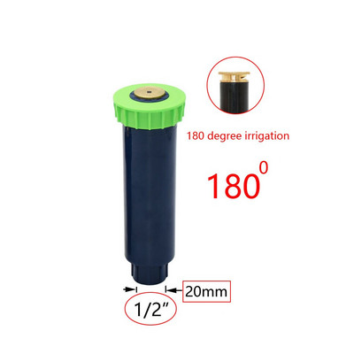 10 τεμ. Garden Irrigation Popup Sprinkler 90/180/360 Degree Irrigation Lawn Sprinkler Farm Refraction Nozzle για Πότισμα