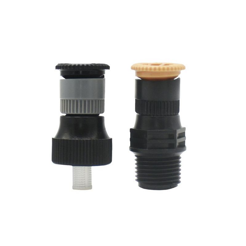 Водна пръскачка с 1/2 инча резба Пластмасова опора 0-360 градуса Регулируема дюза за земеделска градина Поливане и напояване