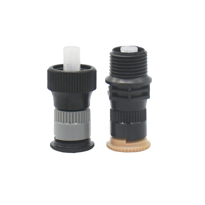 Водна пръскачка с 1/2 инча резба Пластмасова опора 0-360 градуса Регулируема дюза за земеделска градина Поливане и напояване